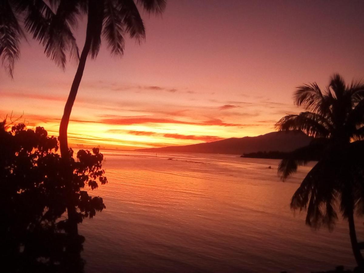Bungalow Vue Lagon 180 Degre, La Maison Bleue Moorea Buitenkant foto