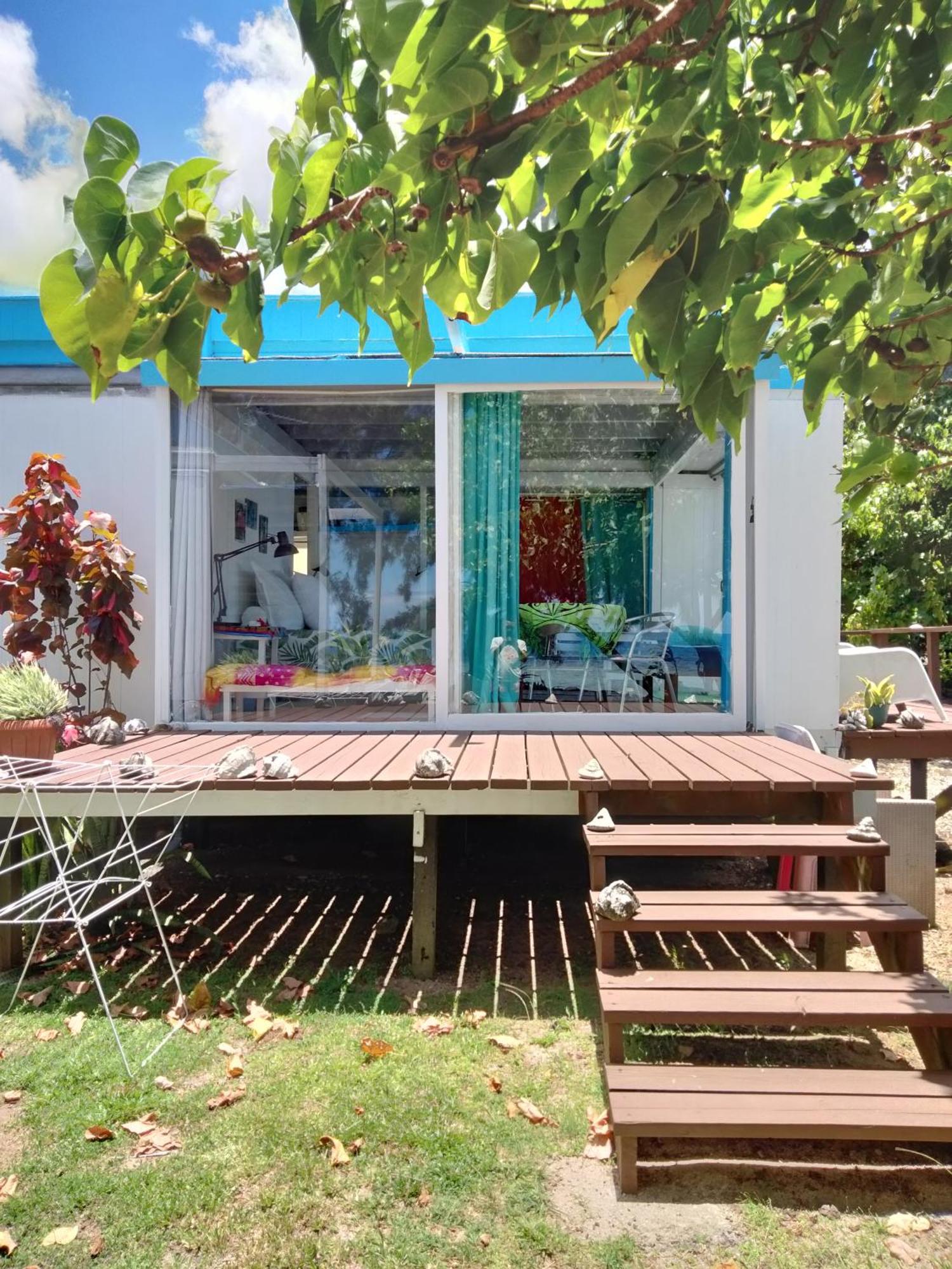 Bungalow Vue Lagon 180 Degre, La Maison Bleue Moorea Buitenkant foto