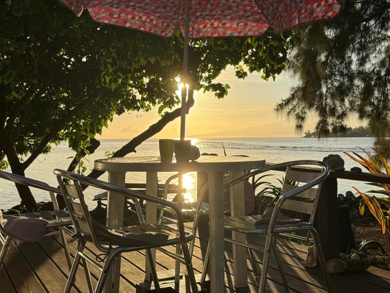 Bungalow Vue Lagon 180 Degre, La Maison Bleue Moorea Buitenkant foto